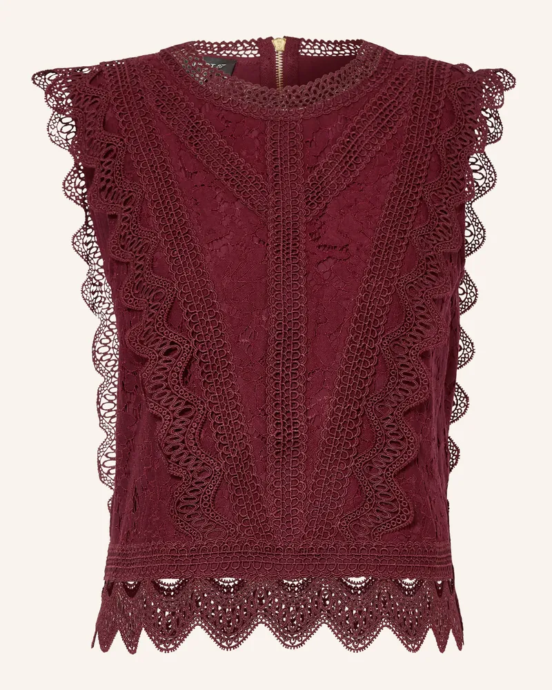 Apart Spitzentop Dunkelrot