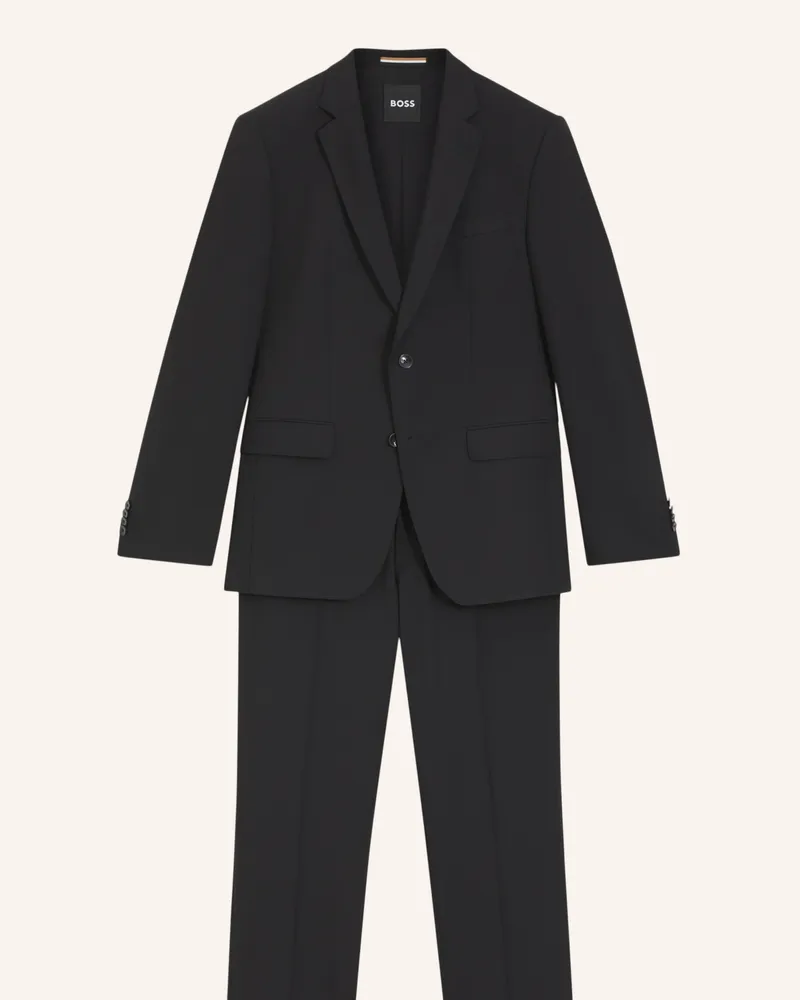 HUGO BOSS Business Anzug H-HUGE-2PCS-224 Slim Fit Schwarz