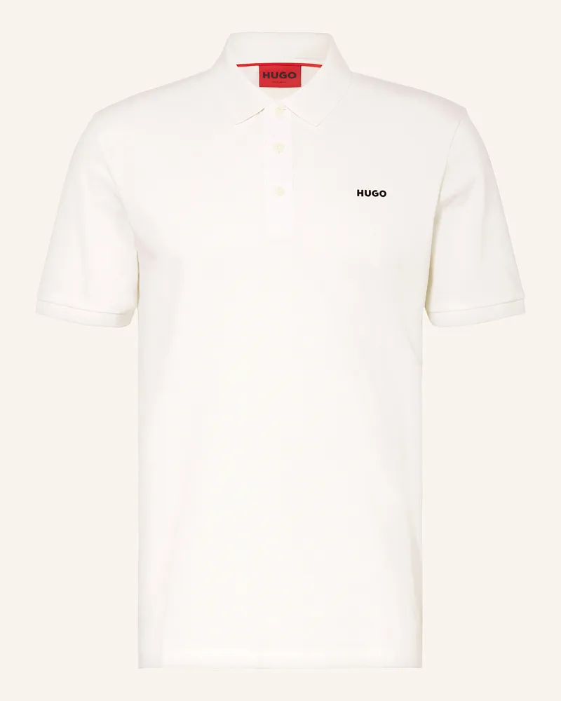 HUGO BOSS Piqué-Poloshirt DONOS Regular Fit Weiss
