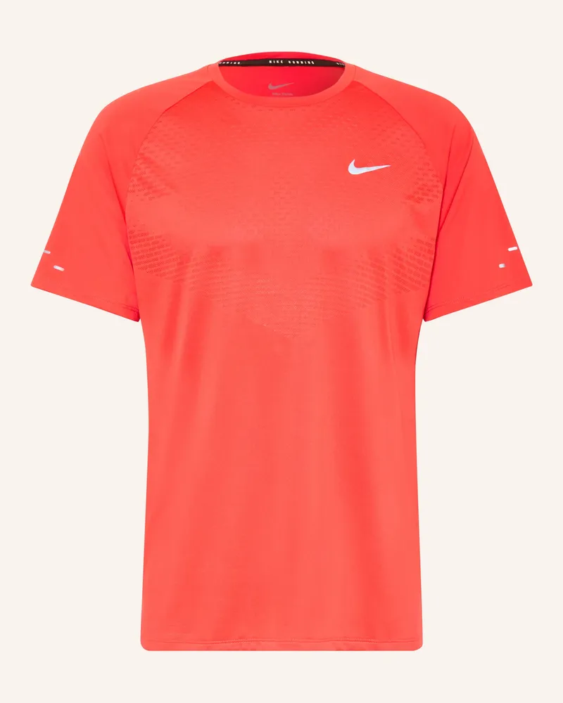 Nike Laufshirt Stride rot Rot