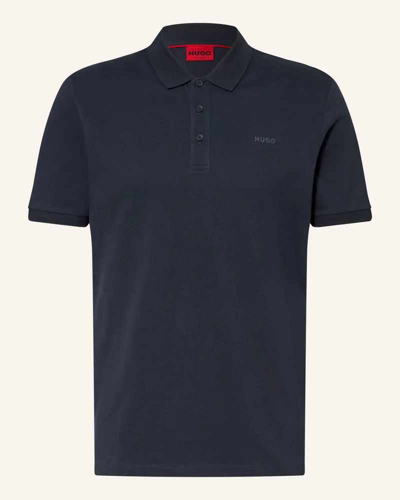 HUGO BOSS Piqué-Poloshirt Donos Regular Fit blau Dunkelblau