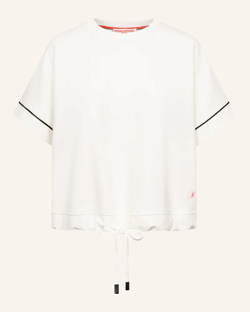Frieda & Freddies T-Shirt mit Kordelzug Beige