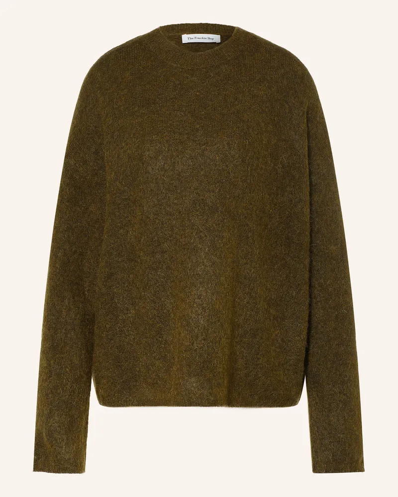 FRANKIE Shop Pullover Timea Mit Mohair gruen Oliv