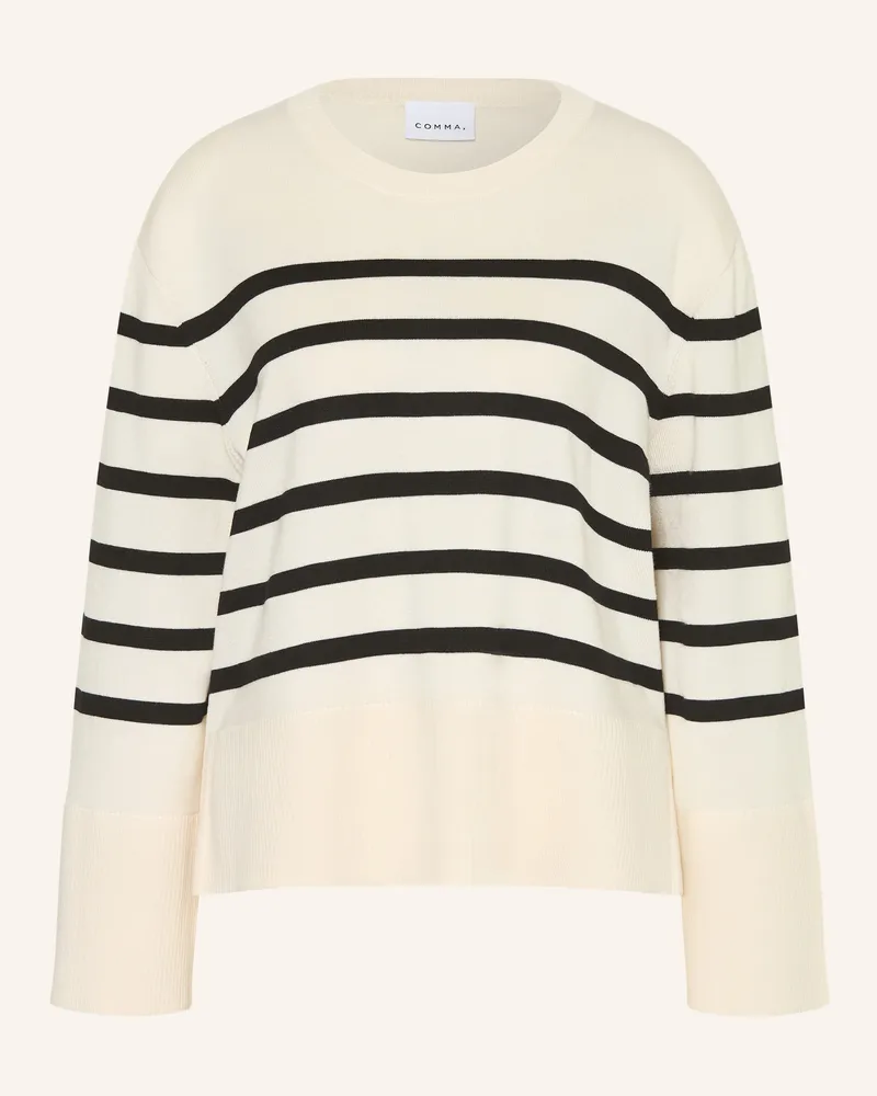COMMA Pullover weiss Creme