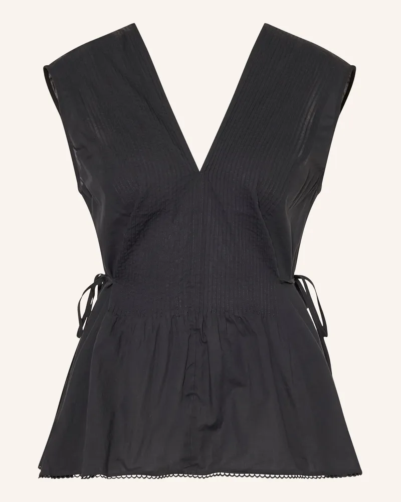 Arket Blusentop schwarz Schwarz