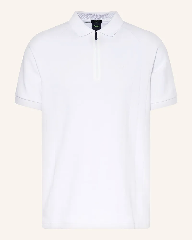 HUGO BOSS Jersey-Poloshirt PHILIX Regular Fit Weiss