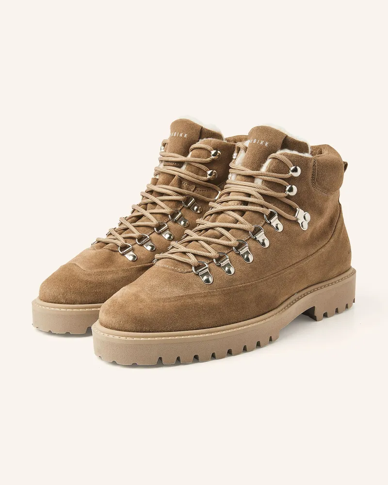 Nubikk Schnürboots Logan Chad Fur beige Taupe