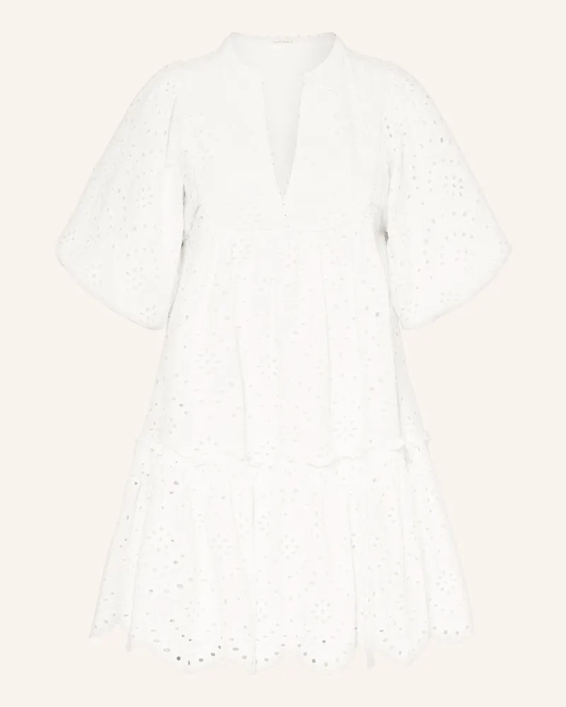 Poupette St Barth Strandkleid CRUZ aus Lochspitze Weiss