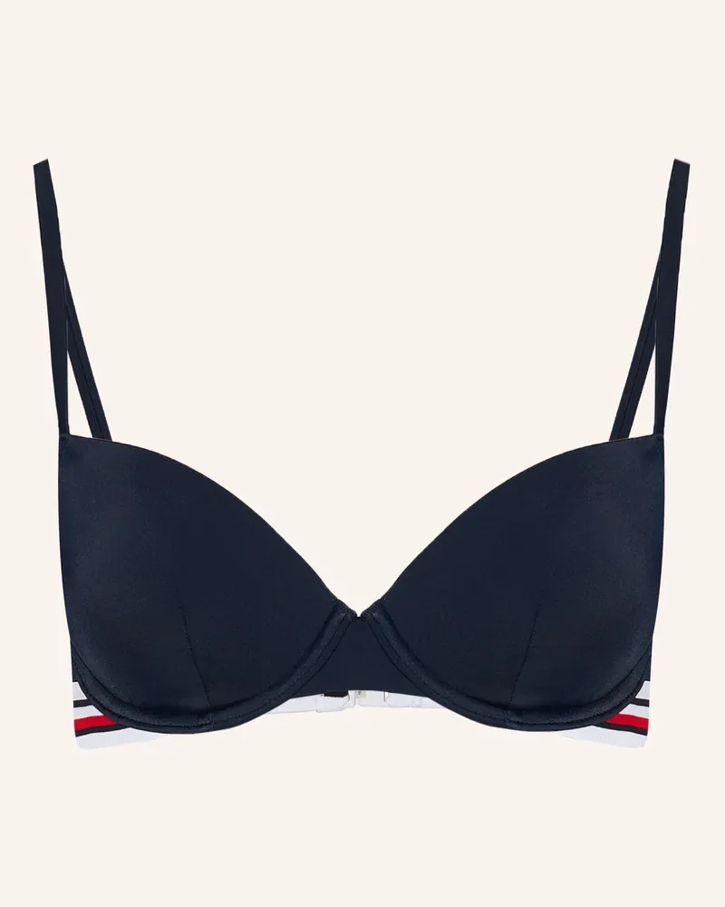 Tommy Hilfiger Push-Up-Bikini-Top blau Dunkelblau