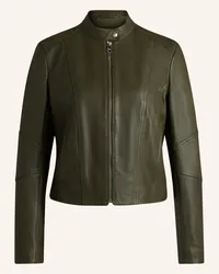 HUGO BOSS Lederjacke C_SALESTE Gruen