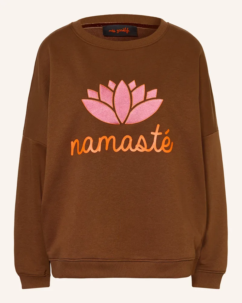 Miss Goodlife Sweatshirt braun Braun