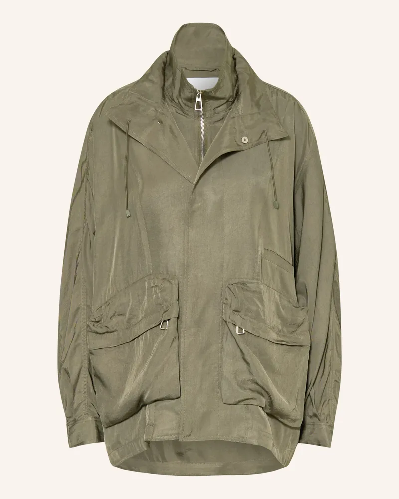 FRANKIE Shop Blouson Breya Mit Blende gruen Oliv