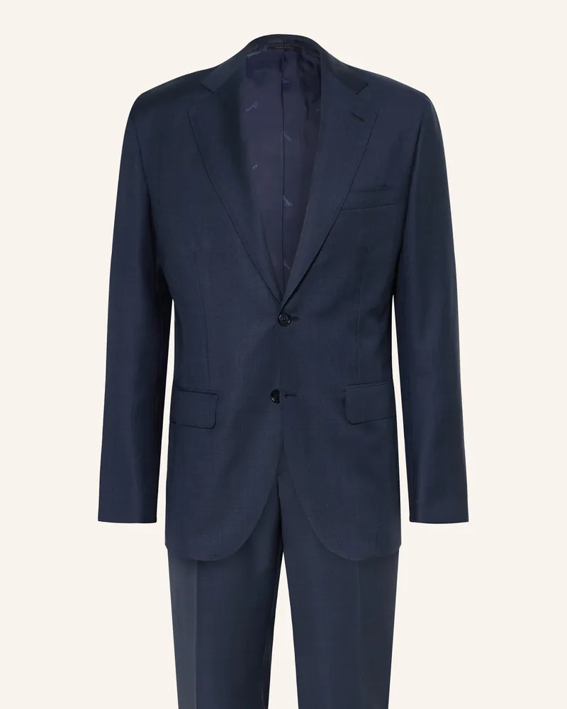 Brioni Anzug Newplum Extra Slim Fit blau Dunkelblau