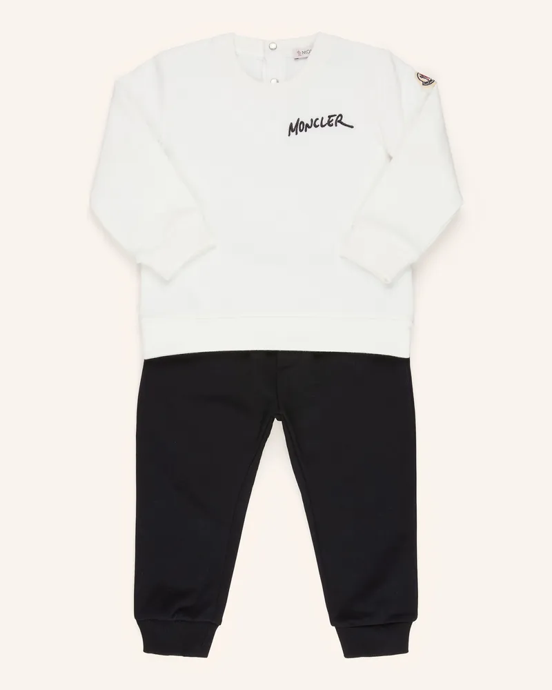 Moncler Set: Sweatshirt Und Sweatpants blau Weiss