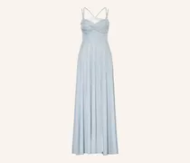 Abendkleid Mit Cut-Outs Und Glitzergarn silber