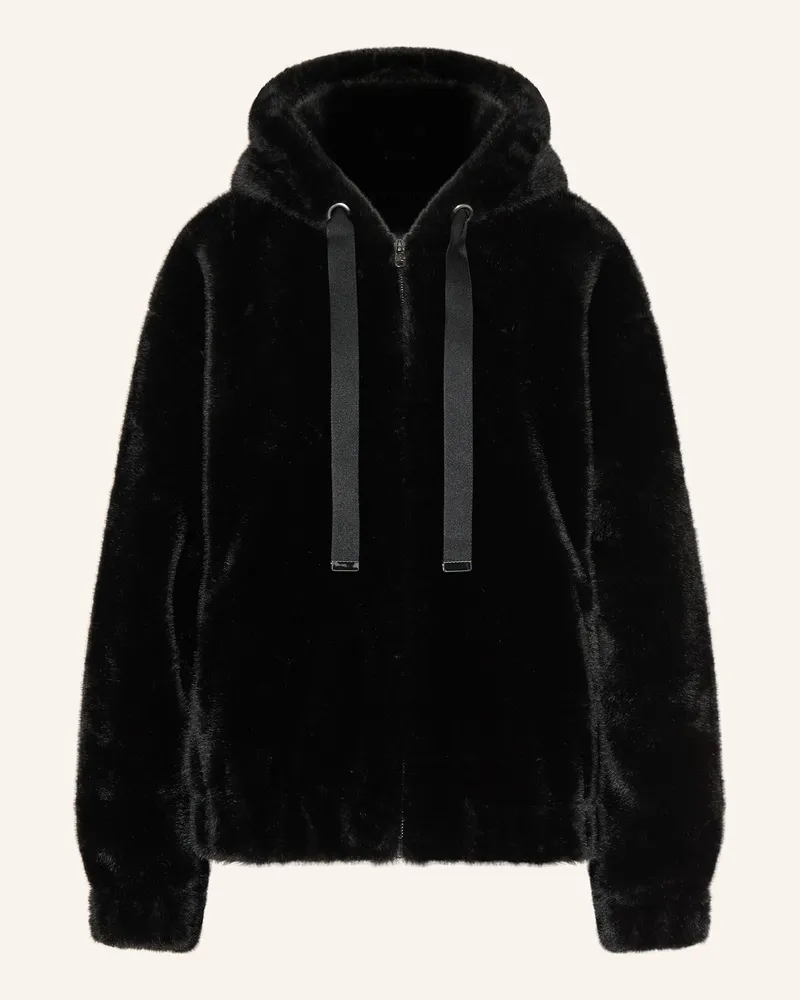 Juvia Kunstpelz-Jacke NAJA Schwarz