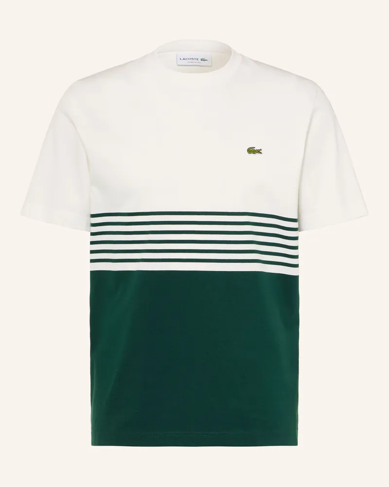 Lacoste T-Shirt gruen Weiss
