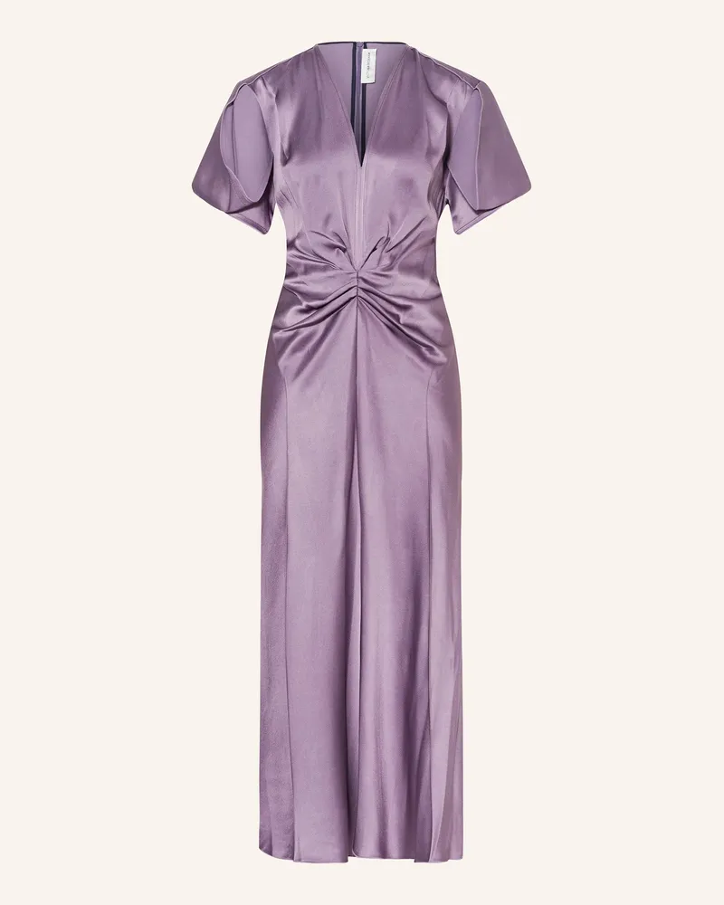 Victoria Beckham Satinkleid Lila