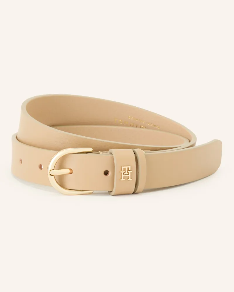 Tommy Hilfiger Ledergürtel beige Beige