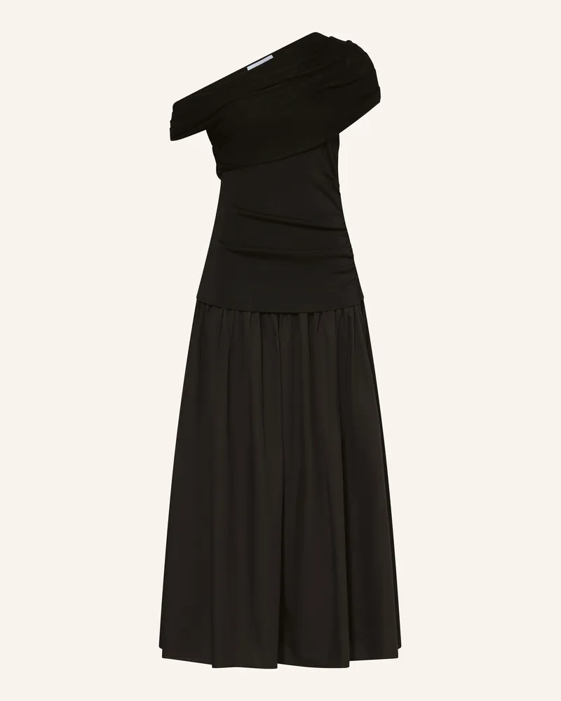 Self-Portrait Strickkleid schwarz Schwarz