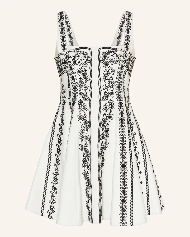 Maje Kleid Mit Leinen weiss Weiss