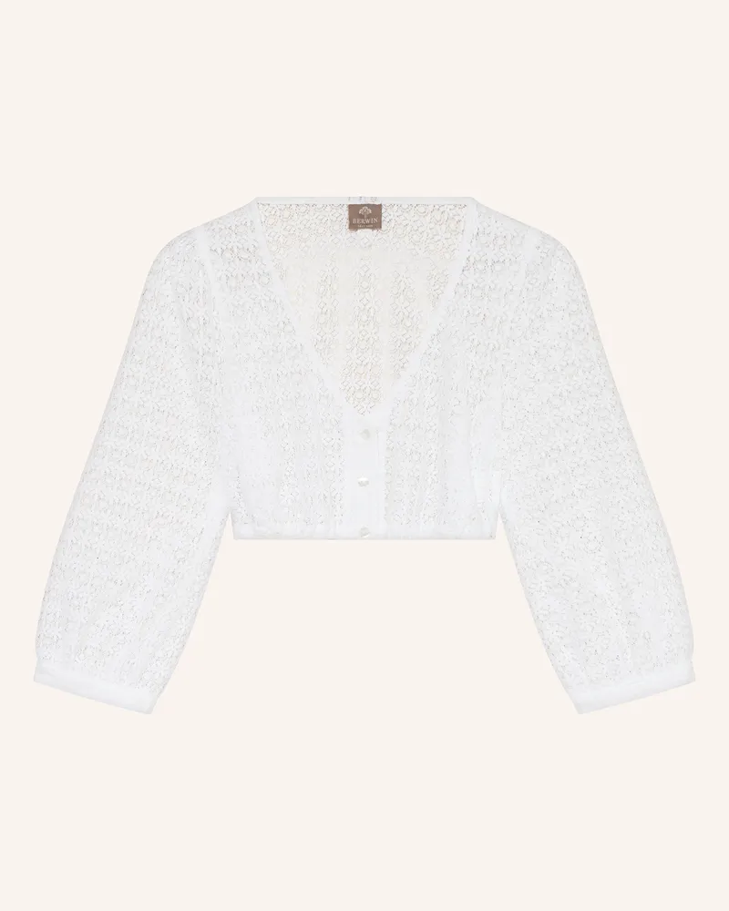 Berwin & Wolff Dirndlbluse Mit 3/4-Arm weiss Weiss