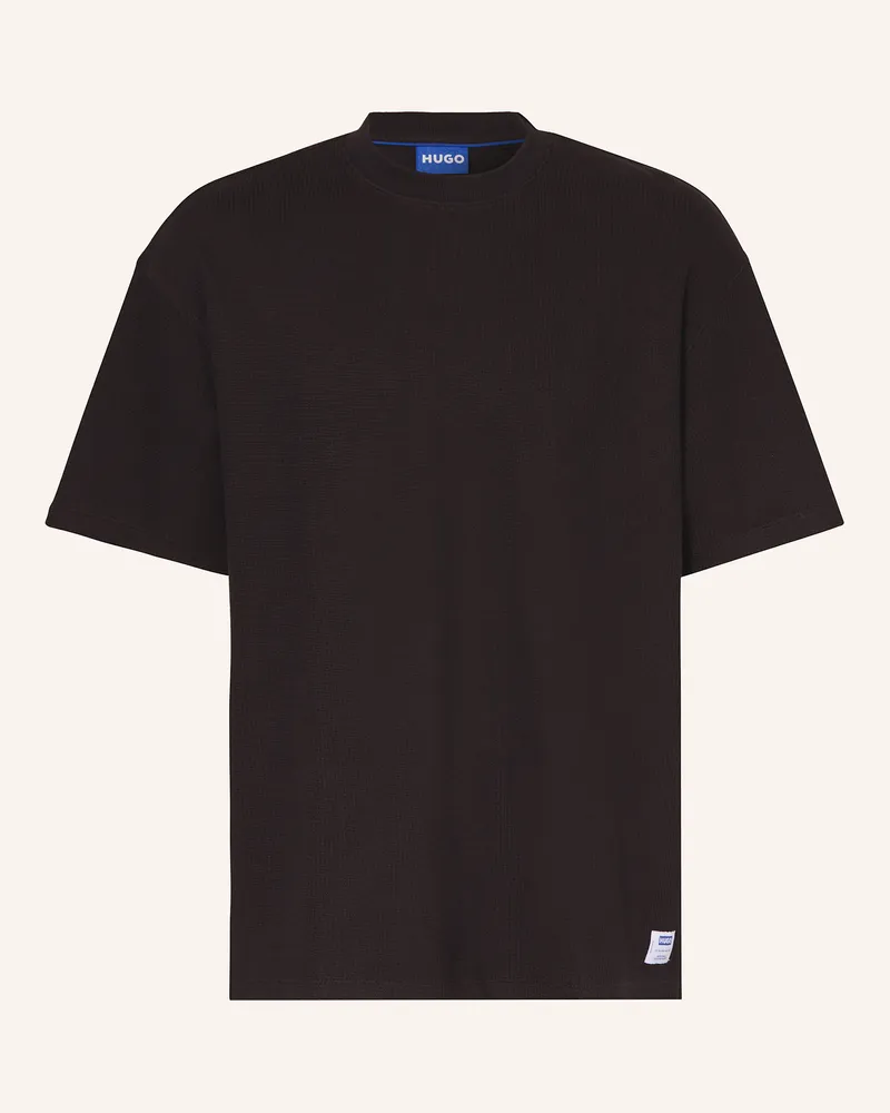 HUGO BOSS T-Shirt Nuwaffle schwarz Schwarz