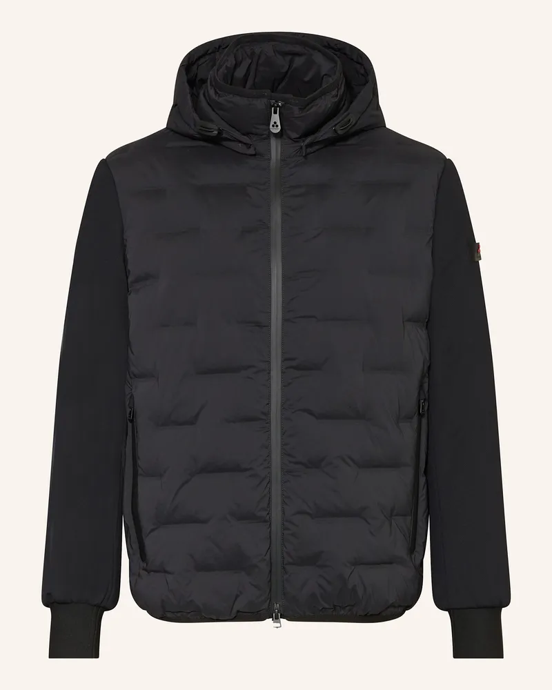 Peuterey Steppjacke Holzer Im Materialmix schwarz Schwarz