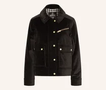 Fieldjacket Hanson Aus Samt schwarz