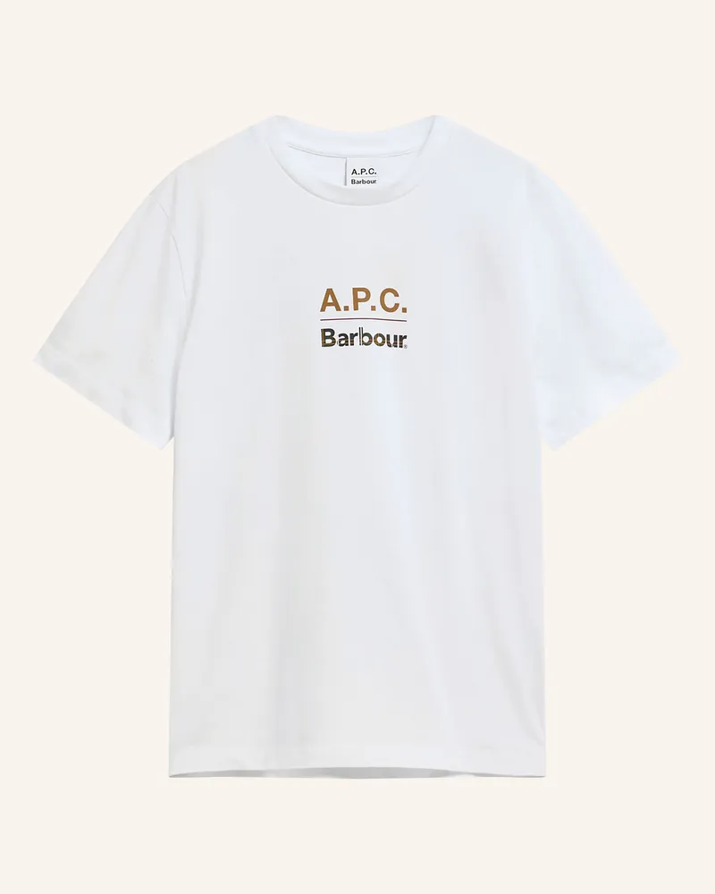 Barbour T-Shirt weiss Weiss