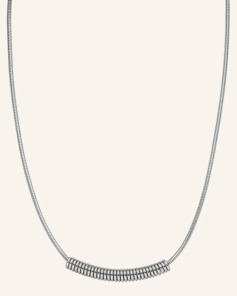 Liebeskind Halskette  Aus  Edelstahl silber Silber