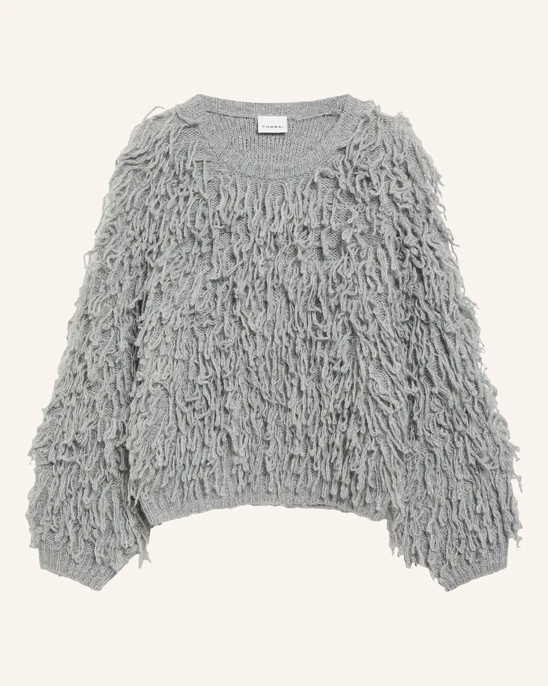 COMMA Pullover grau Grau