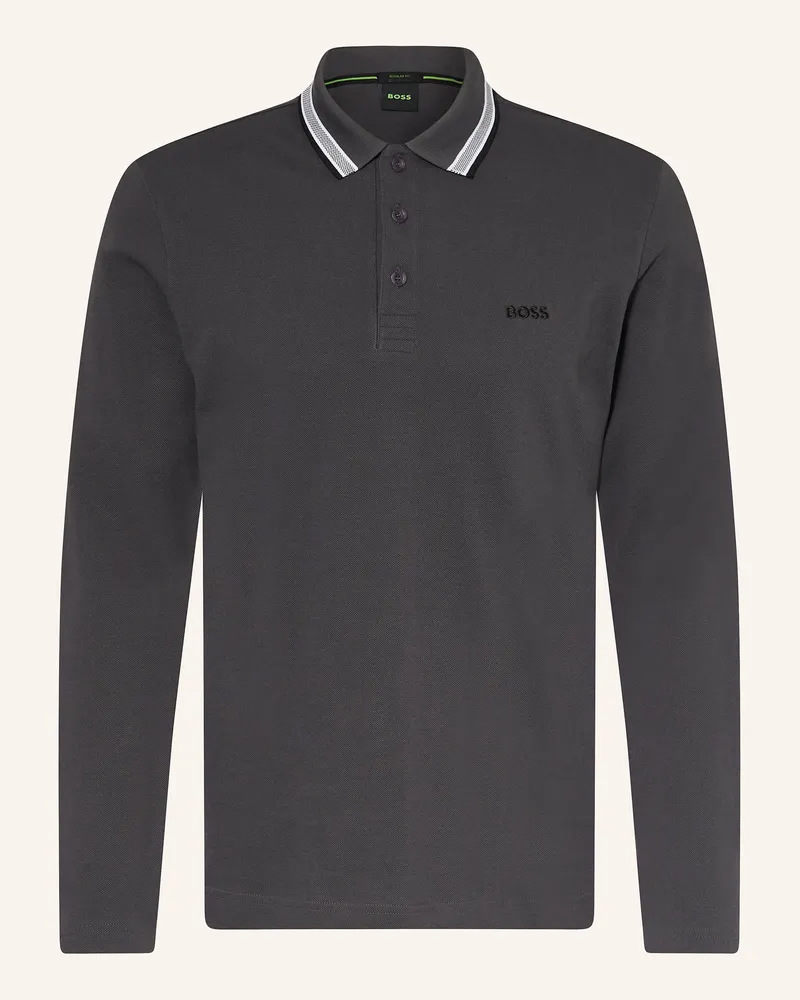 HUGO BOSS Piqué-Poloshirt PLISY Regular Fit Dunkelgrau