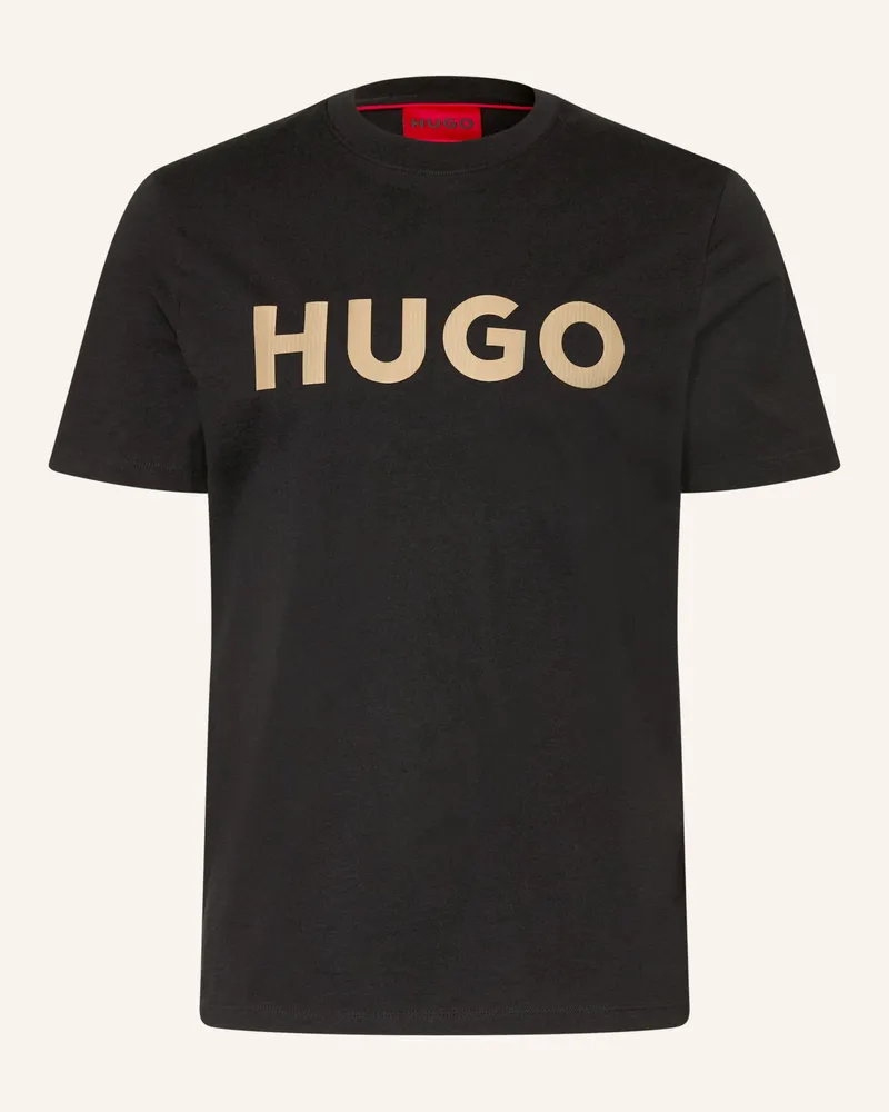 HUGO BOSS T-Shirt Dulivio schwarz Schwarz