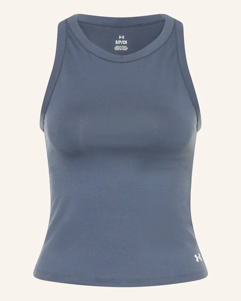 Under Armour Tanktop UA MOTION HIGH NECK Blaugrau