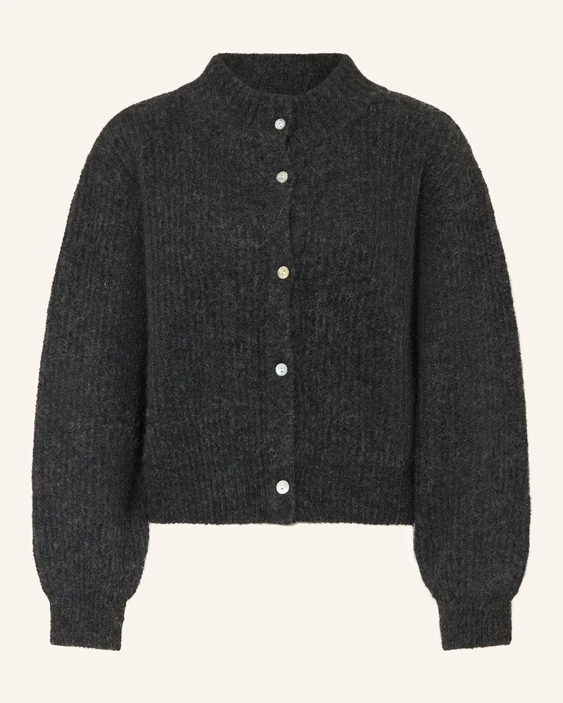 American Vintage Strickjacke EAST mit Alpaka Dunkelgrau
