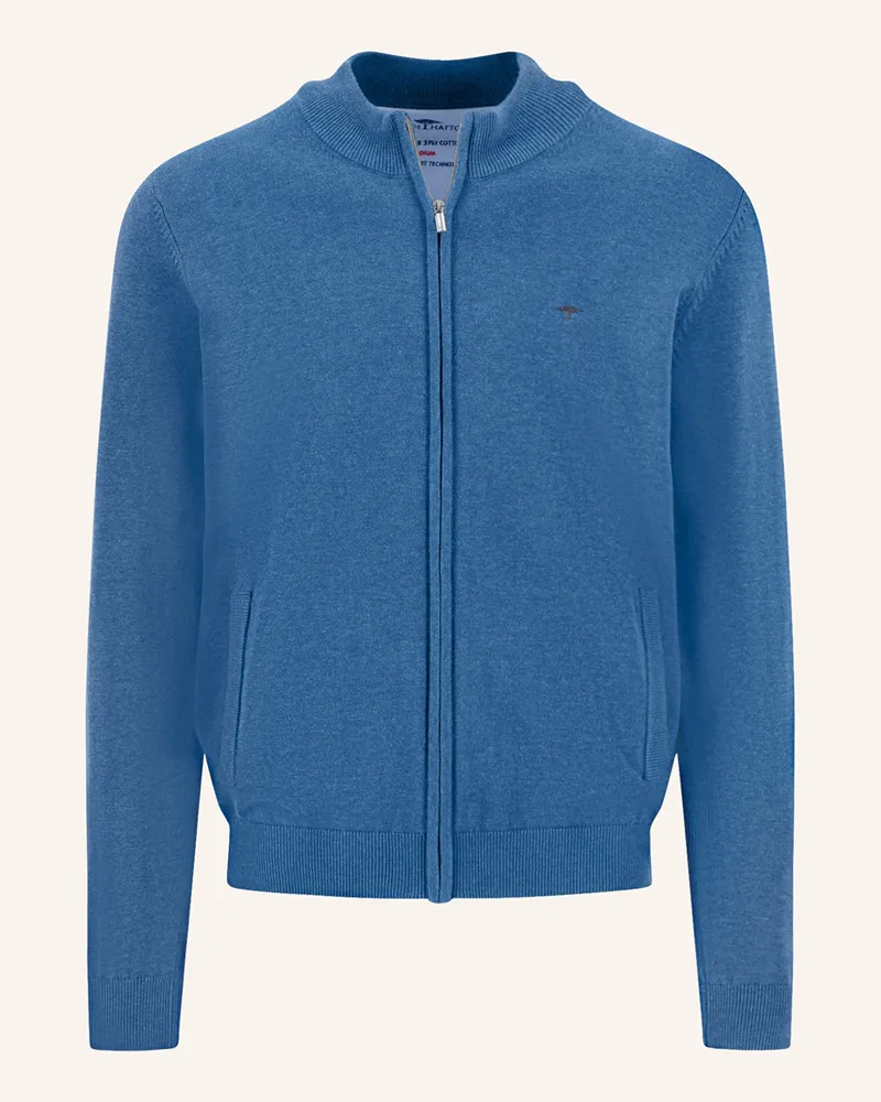 Fynch-Hatton Strickjacke blau Dunkelblau