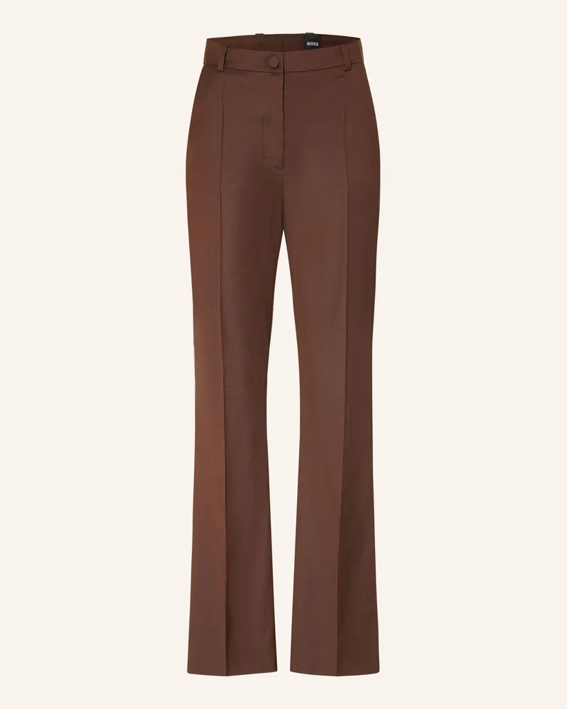 HUGO BOSS Hose Telasa braun Dunkelbraun