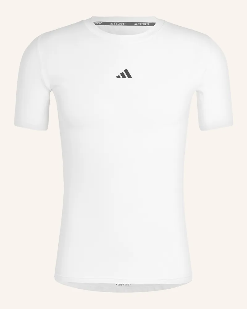 adidas T-Shirt Techfit weiss Weiss