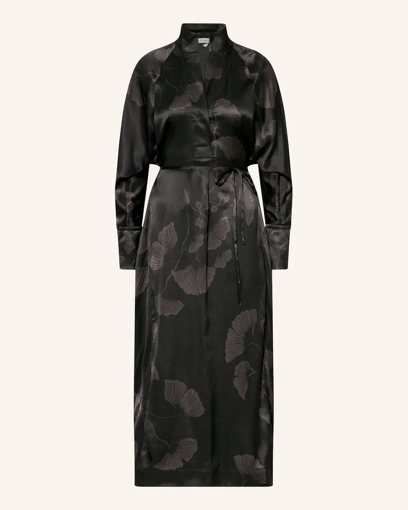 Kudibal Seidenkleid aus Satin Schwarz