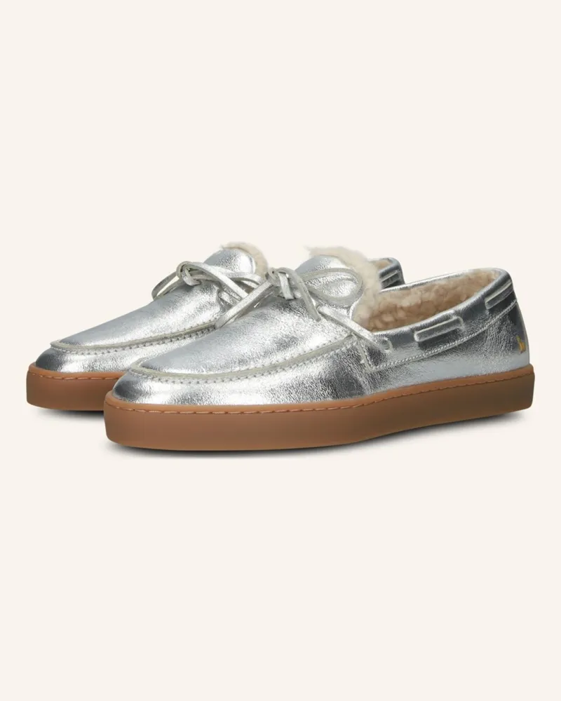 Blackstone Slip-Ons silber Silber
