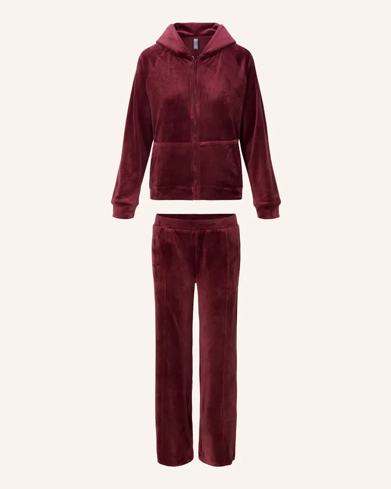 LingaDore Velvet Homewear Set rot Dunkelrot