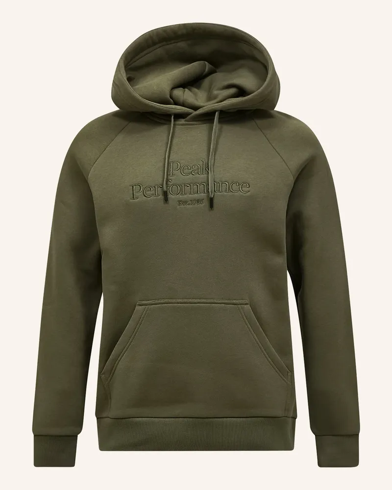Peak Performance Original Hood Kapuzensweatshirt gruen Oliv