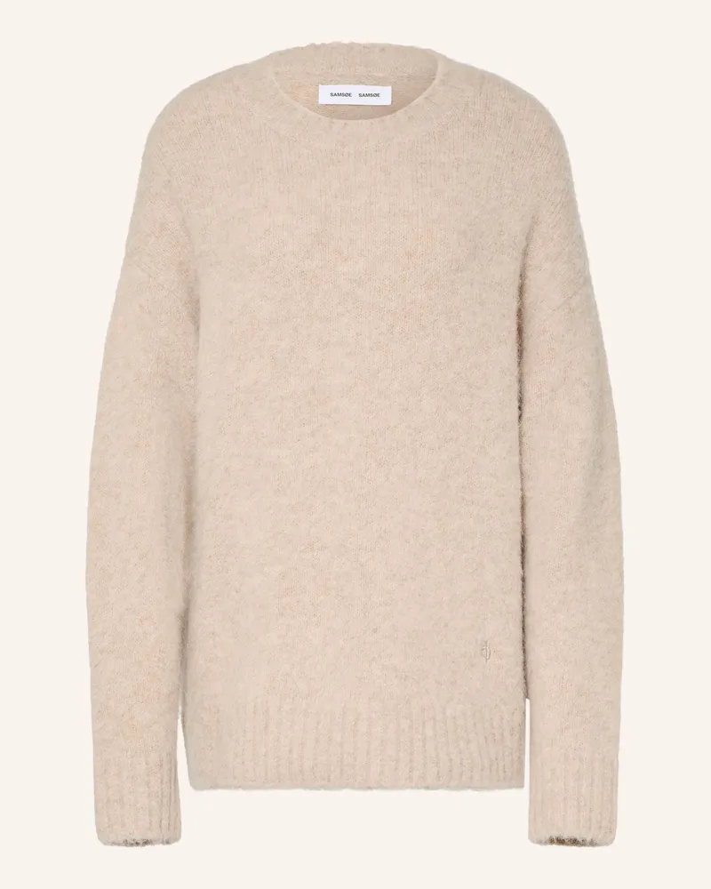 Samsøe & Samsøe Pullover Sajeanne Mit Alpaka beige Beige