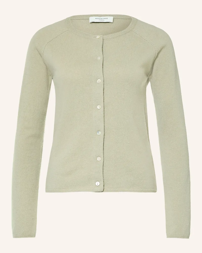 Rosemunde Strickjacke Laica Mit Cashmere gruen Hellgrün