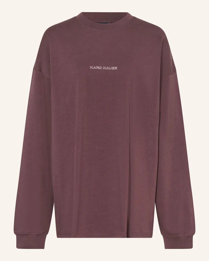 Karo Kauer Oversized-Longsleeve Altrosa
