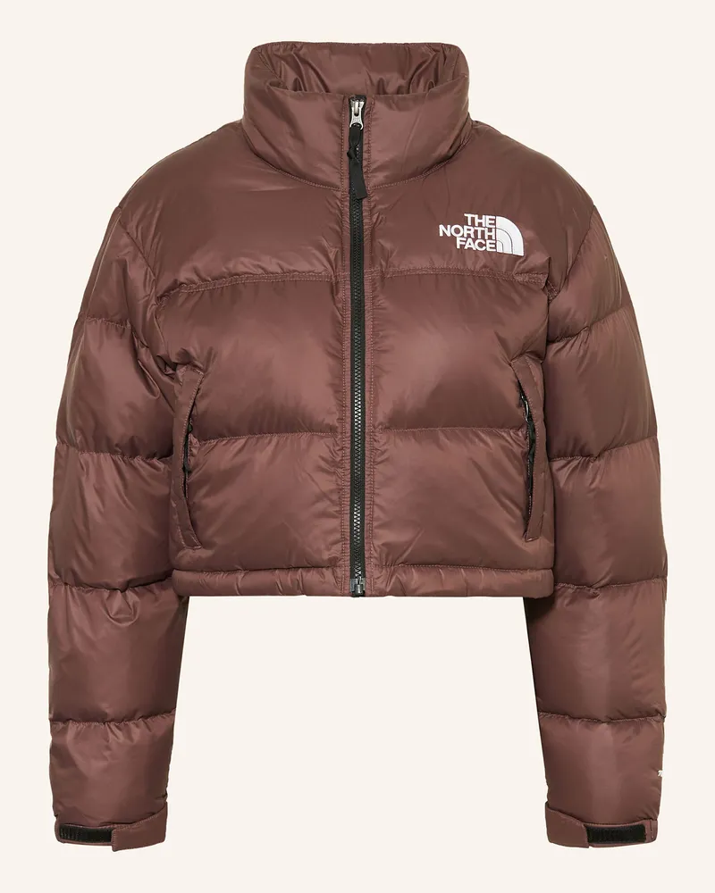 The North Face Cropped-Daunenjacke Braun