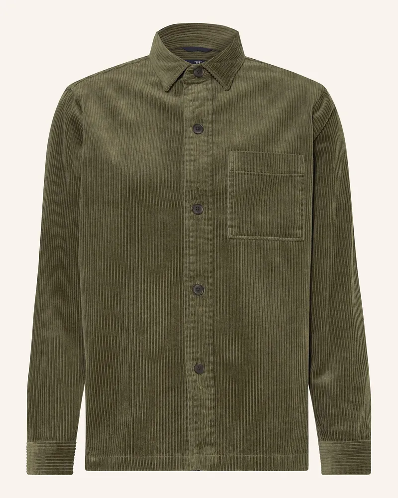 Strokesman's Cordhemd Regular Fit gruen Oliv