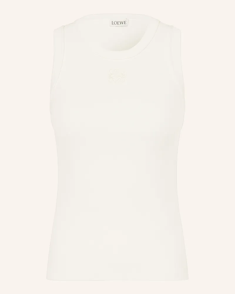 Loewe Stricktop weiss Weiss