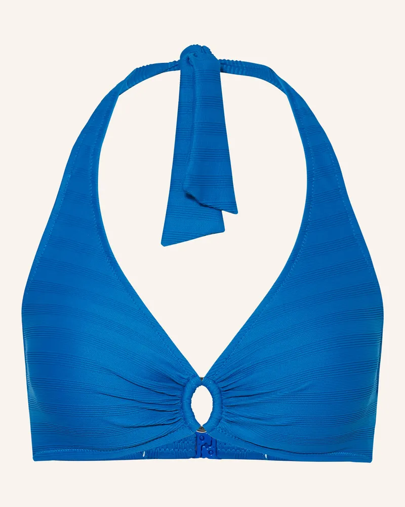 Lidea Neckholder-Bikini-Top Linear Code blau Blau